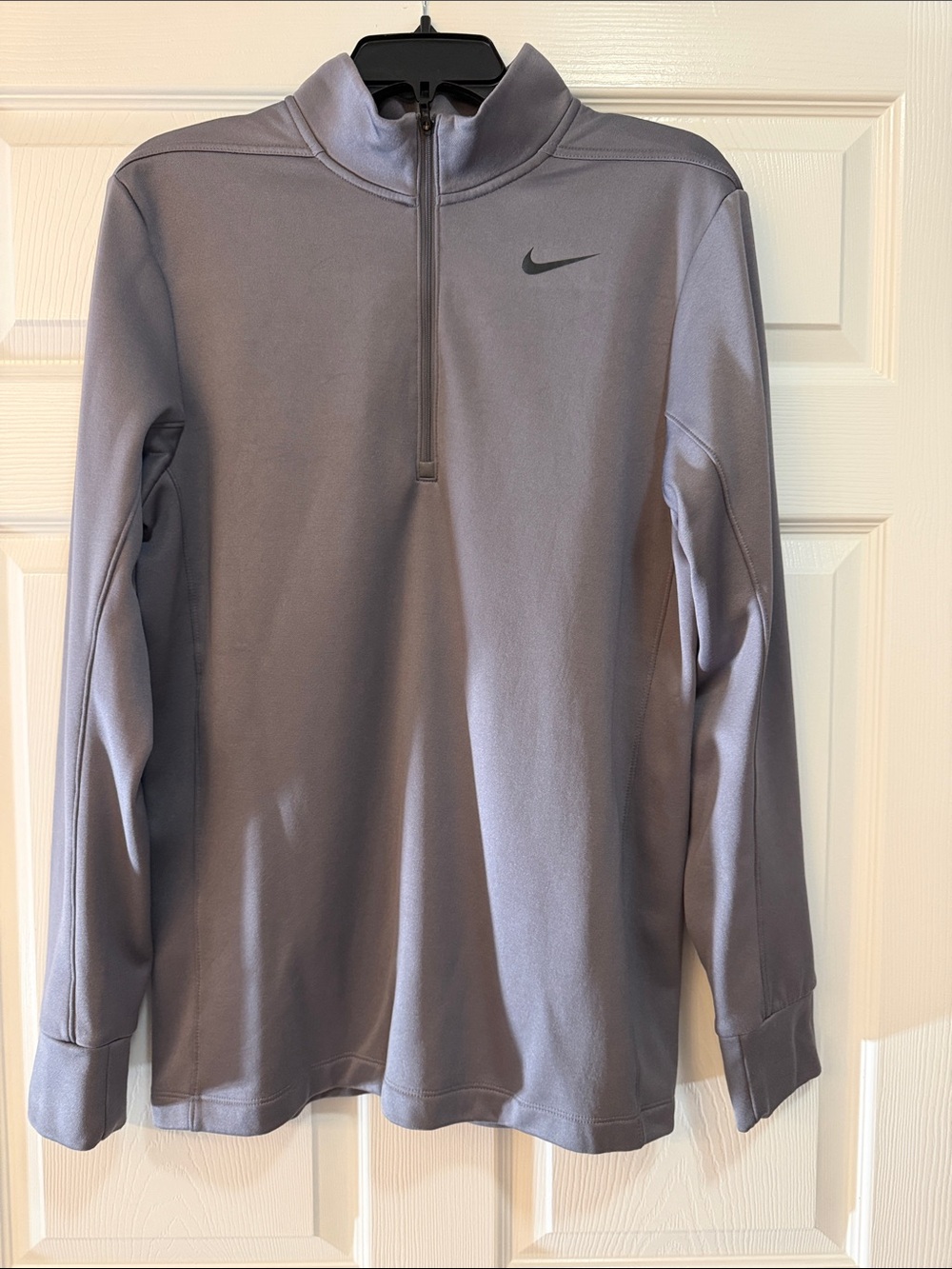 Nike Light Gray Quarter-Zip Performance Pullover